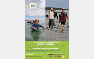 Journée découverte Marche Nordique et Marche Aquatique côtière