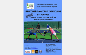 Renconte amicale interclubs Pickleball